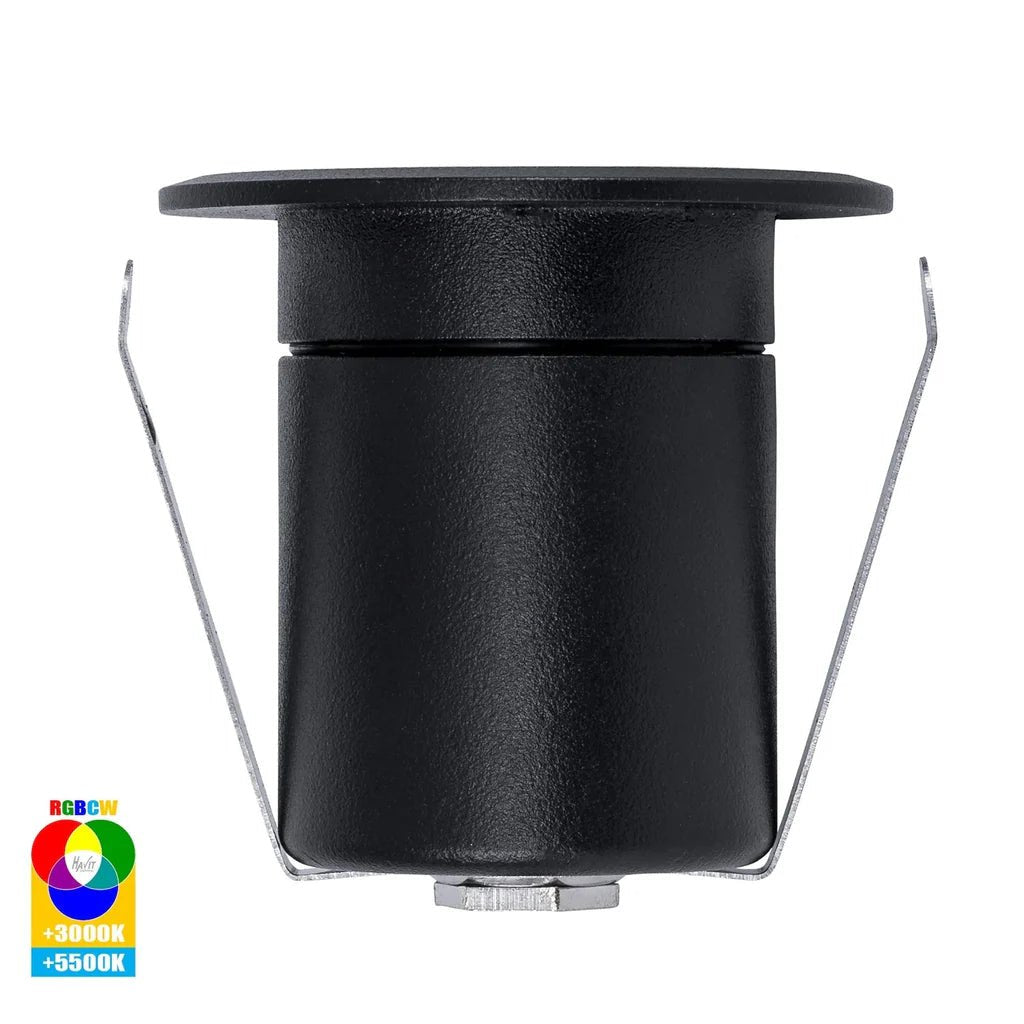 Elite LED Deck or inground Light RGBCW in Black or Silver Havit Lighting - HV2882RGBCW - Mases LightingHavit Lighting