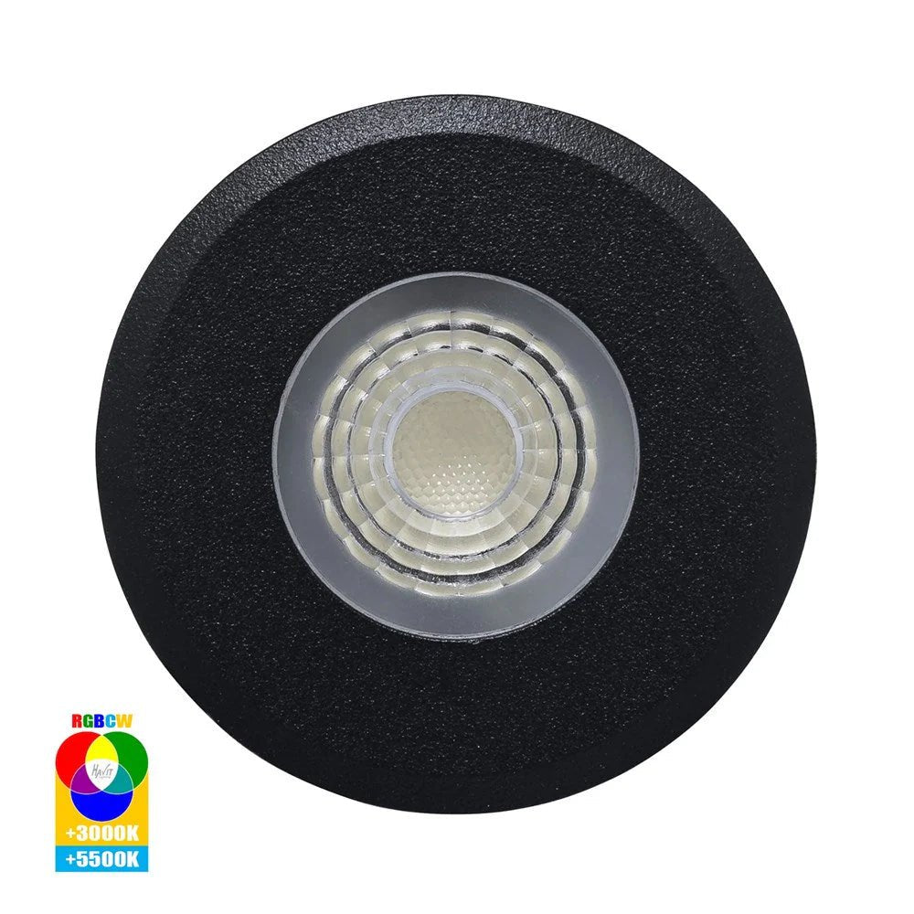 Elite LED Deck or inground Light RGBCW in Black or Silver Havit Lighting - HV2882RGBCW - Mases LightingHavit Lighting
