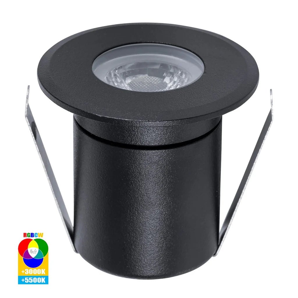 Elite LED Deck or inground Light RGBCW in Black or Silver Havit Lighting - HV2882RGBCW