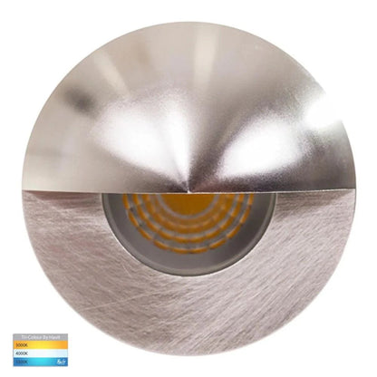 Elite Mini LED Step Light with Eyelid CCT 5w in Black/Silver Havit Lighting - HV2884T - Mases LightingHavit Lighting
