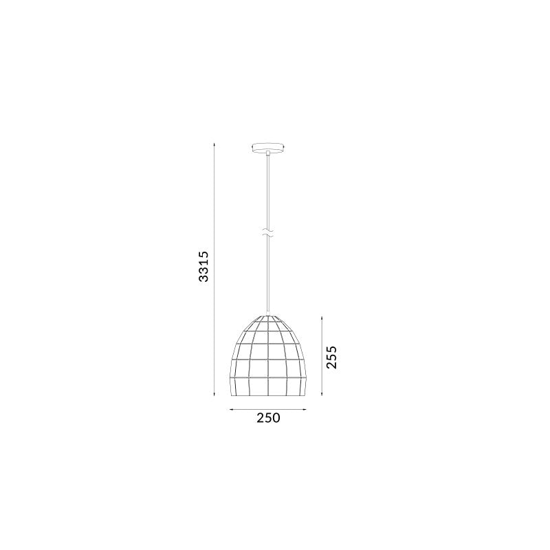 Ellipse Shape Pendant - Armis 4 - 5 - 6 Matt White, Champagne Gold or Coffee - Mases LightingCLA