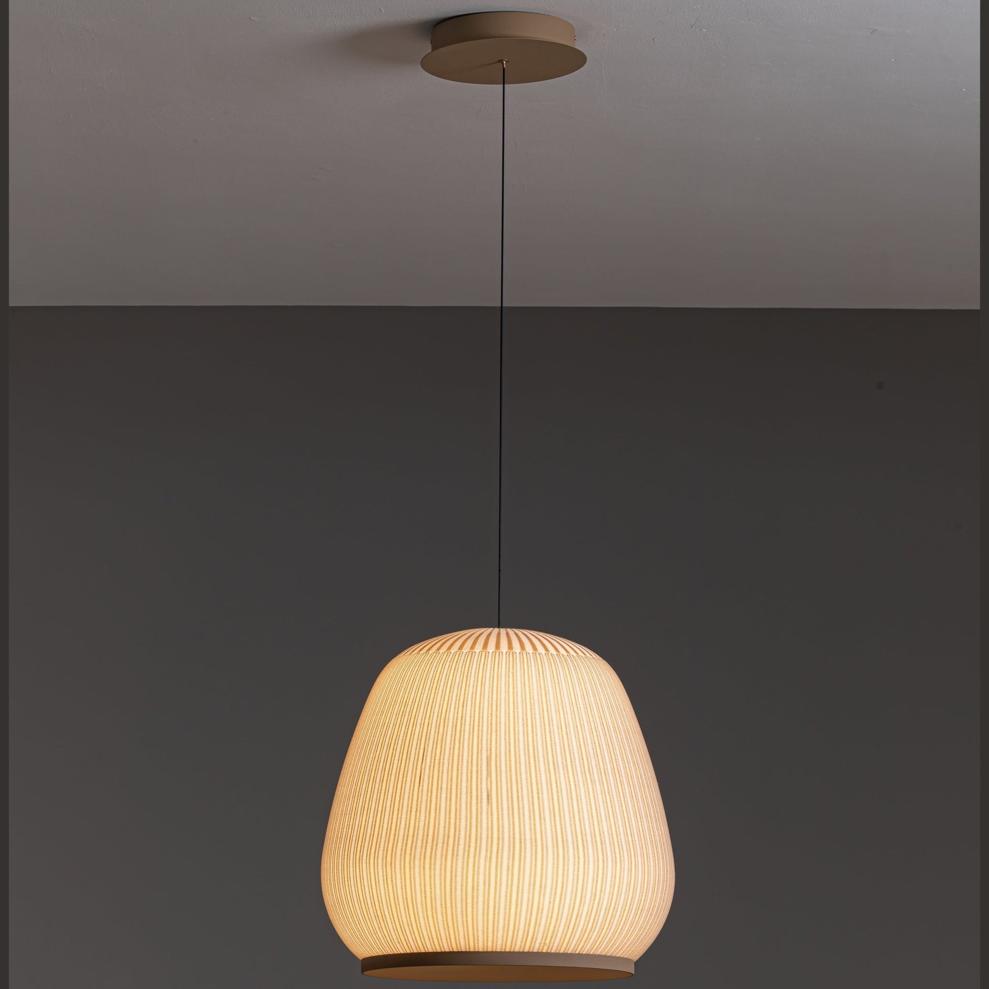 Emmeline Hand Knit Pendant Light Sand Yellow - Mases LightingLighting Creations | Revolutionary Lighting Solutions