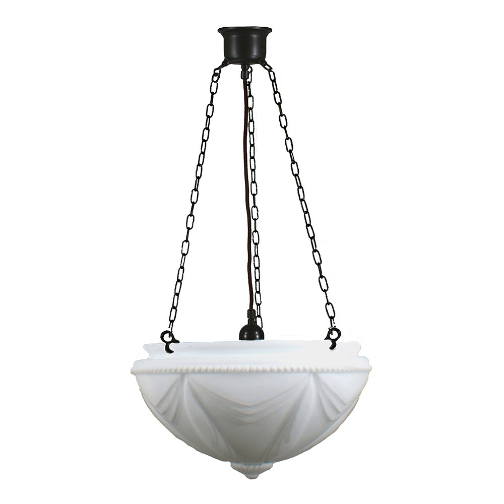 EMPIRE 14" 1 Light CHAIN Pendant Light - Black/Chrome/Polished Brass - Mases LightingLode Lighting