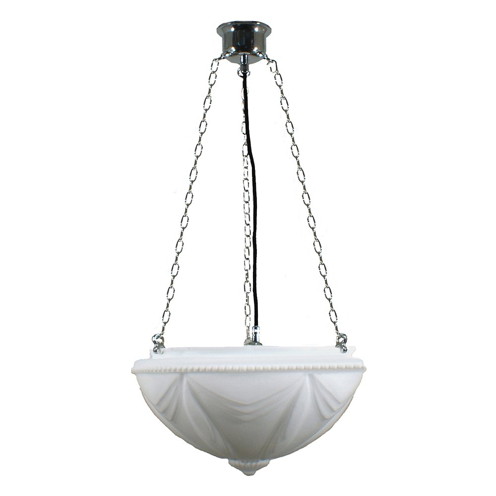 EMPIRE 14" 1 Light CHAIN Pendant Light - Black/Chrome/Polished Brass