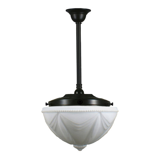EMPIRE 14" 1 Light ROD Pendant Light - Black/Chrome/Polished Brass - Mases LightingLode Lighting