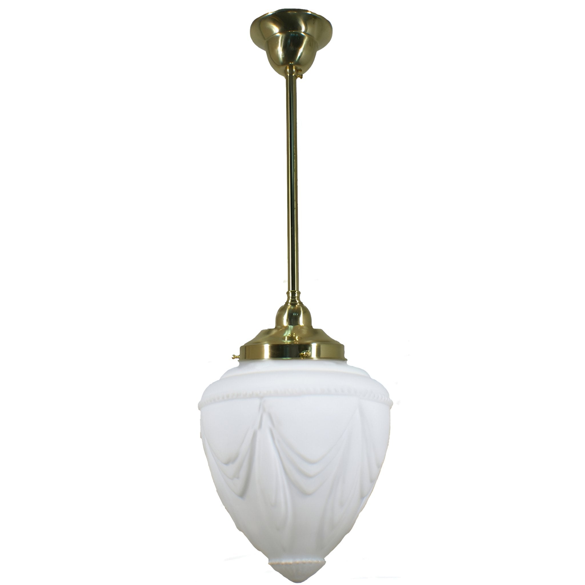 EMPIRE 8" 1 Light ROD Pendant Light - Black/Chrome/Polished Brass