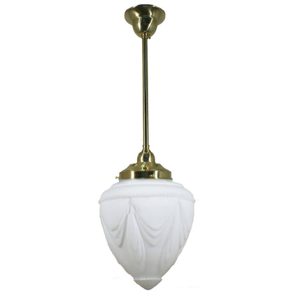 EMPIRE 8" 1 Light ROD Pendant Light - Black/Chrome/Polished Brass - Mases LightingLode Lighting