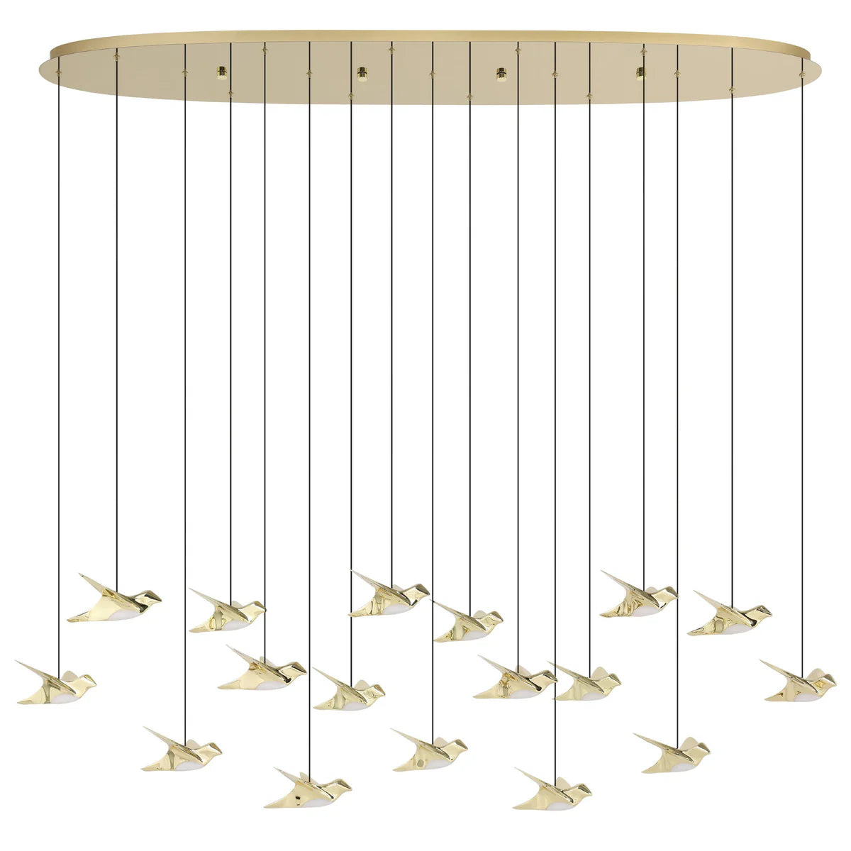 Eglo Paratebueno 1480mm Pendant Light Brass - 390399
