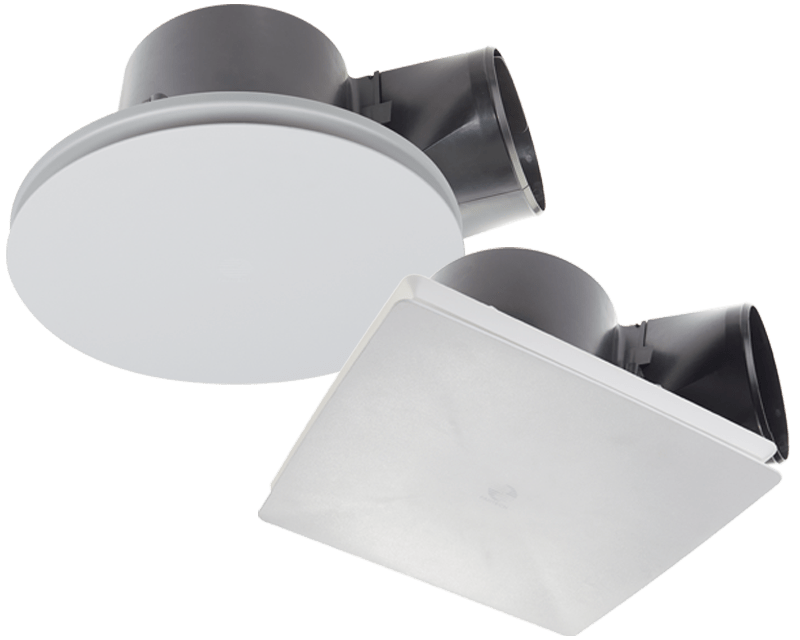 Fantech Rapid Response 250 - Ceiling Exhaust Fan with Grille IPX4 - Round or Square - Mases LightingFantech
