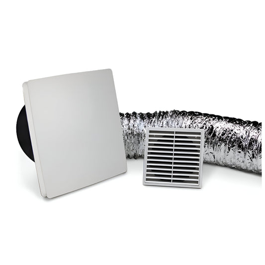 Fantech Rapid Response Fan Kit - Fan, 6cm Duct and Grilles - Mases LightingFantech