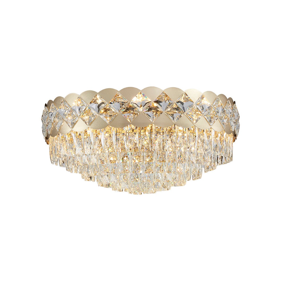 Faye Crystal Close to Ceiling Light 500C or 600C | Lighting Creations
