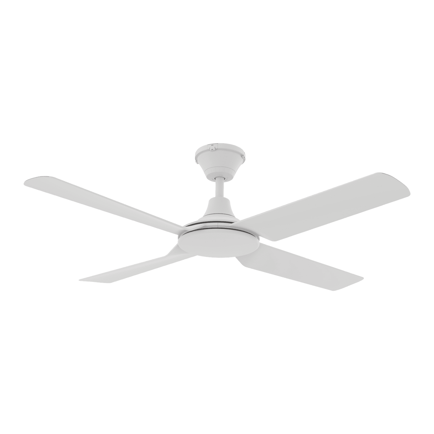 FRESCO 52" DC 4 Blade Ceiling Fan | White or Black | With Light or Without Light - Mases LightingDomus