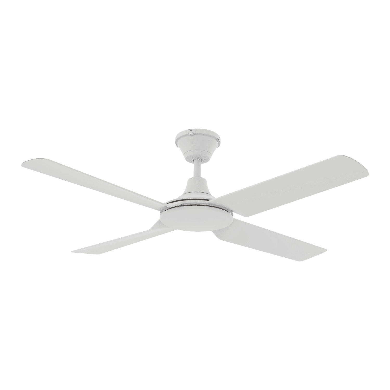 FRESCO 52" DC 4 Blade Ceiling Fan | White or Black | With Light or Without Light