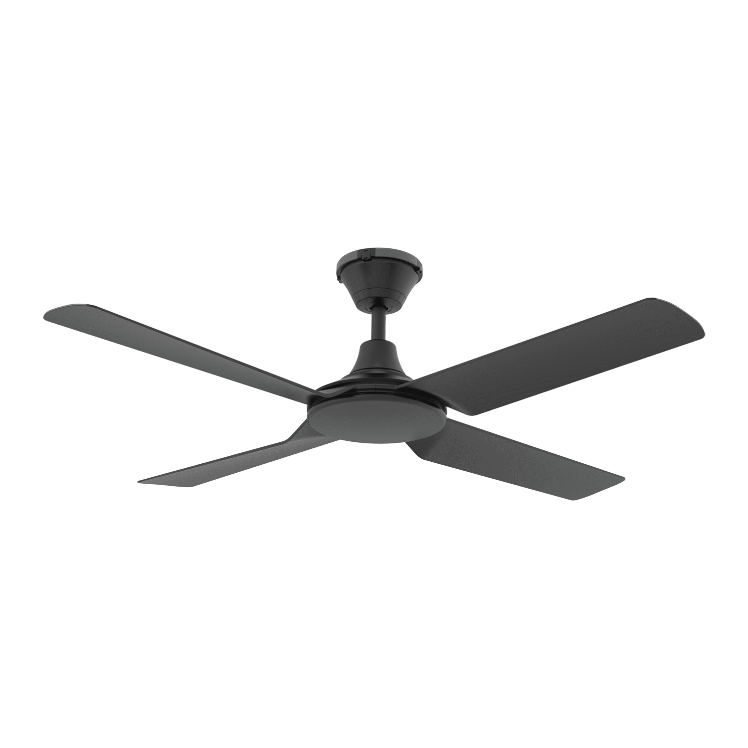 FRESCO 52" DC 4 Blade Ceiling Fan | White or Black | With Light or Without Light - Mases LightingDomus