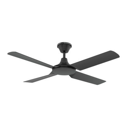 FRESCO 52" DC 4 Blade Ceiling Fan | White or Black | With Light or Without Light - Mases LightingDomus