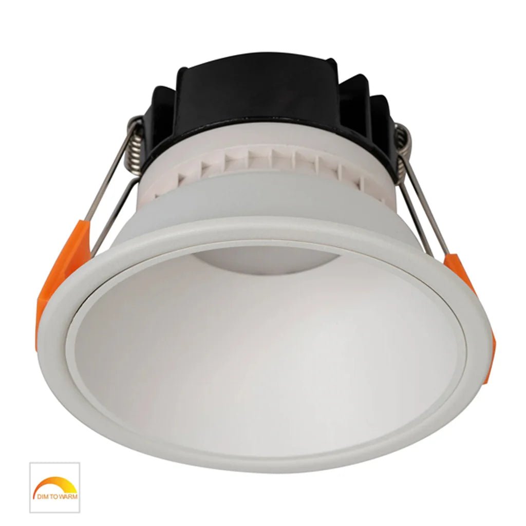 Gleam LED Downlight 9w Black, White CCT HV5528D2W Havit Lighting