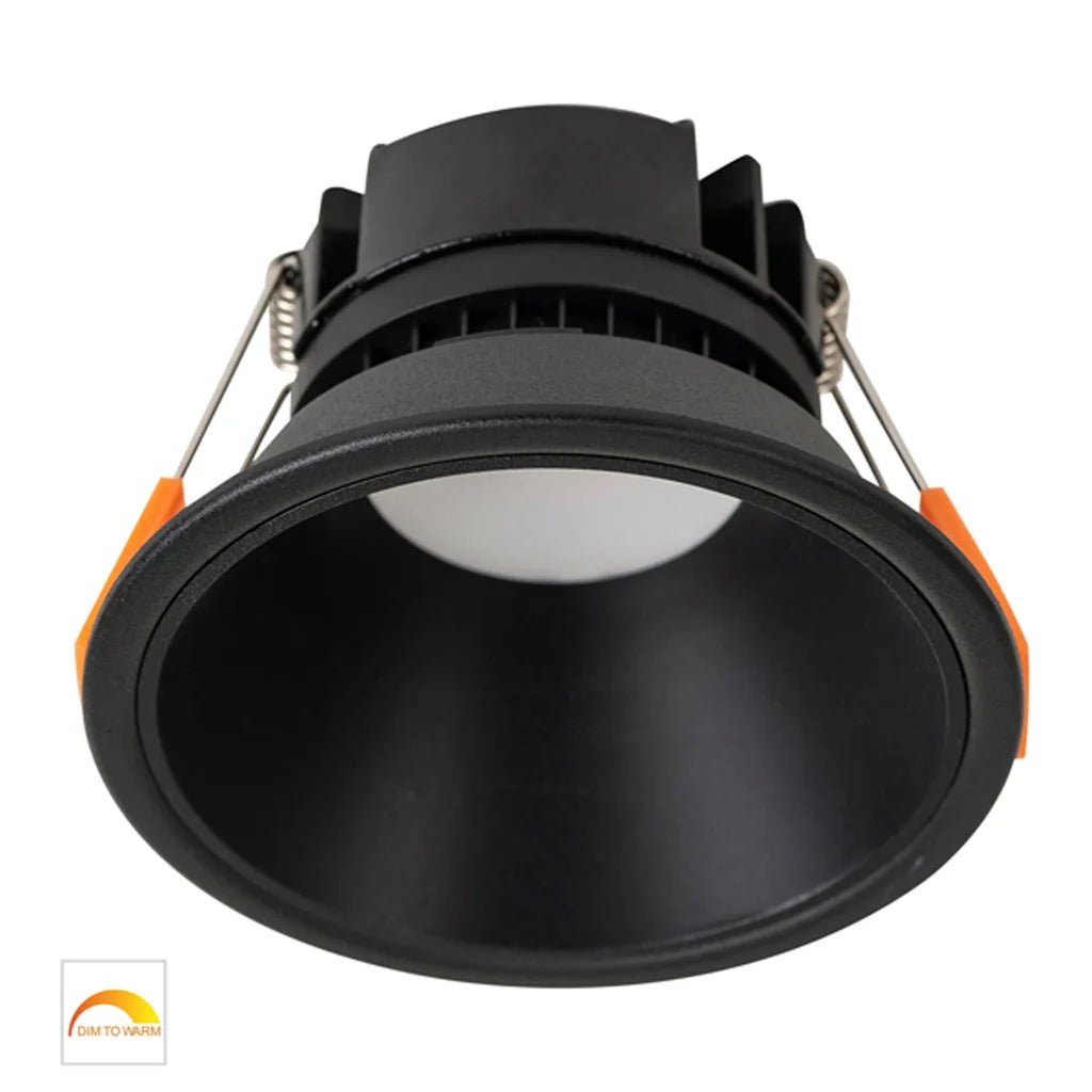 Gleam LED Downlight 9w Black, White CCT HV5528D2W Havit Lighting