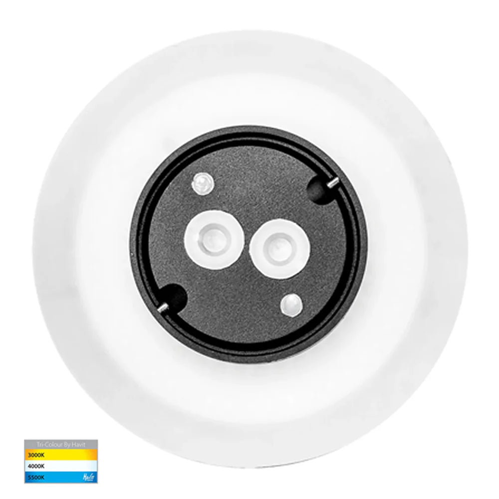 Halo LED Wall Light CCT 12w in Black or White Havit Lighting - HV3592T