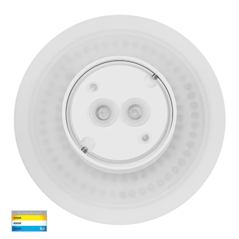 Halo LED Wall Light CCT 12w in Black or White Havit Lighting - HV3592T