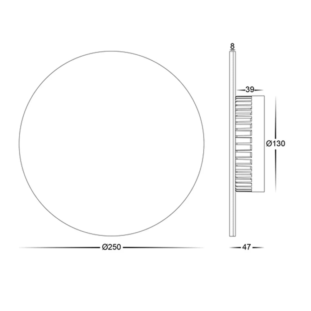 Halo LED Wall Light CCT 18w in Black or White Havit Lighting - HV3593T