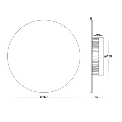 Halo LED Wall Light CCT 18w in Black or White Havit Lighting - HV3593T - Mases LightingHavit Lighting