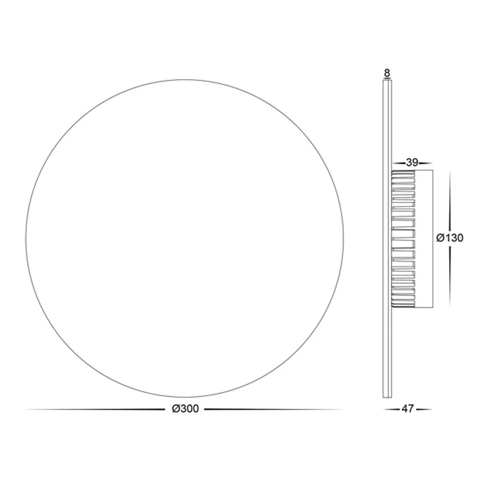 Halo LED Wall Light CCT 24w in Black or White Havit Lighting - HV3594T