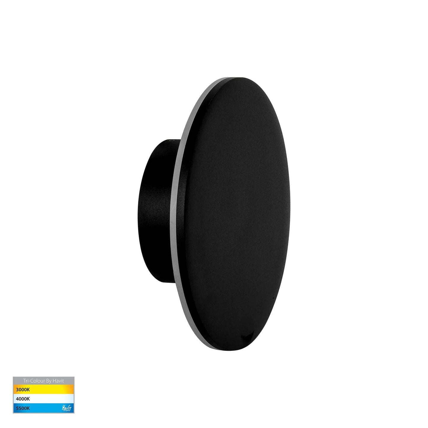 Halo LED Wall Light CCT 7w in Black or White Havit Lighting - HV3591T - Mases LightingHavit Lighting