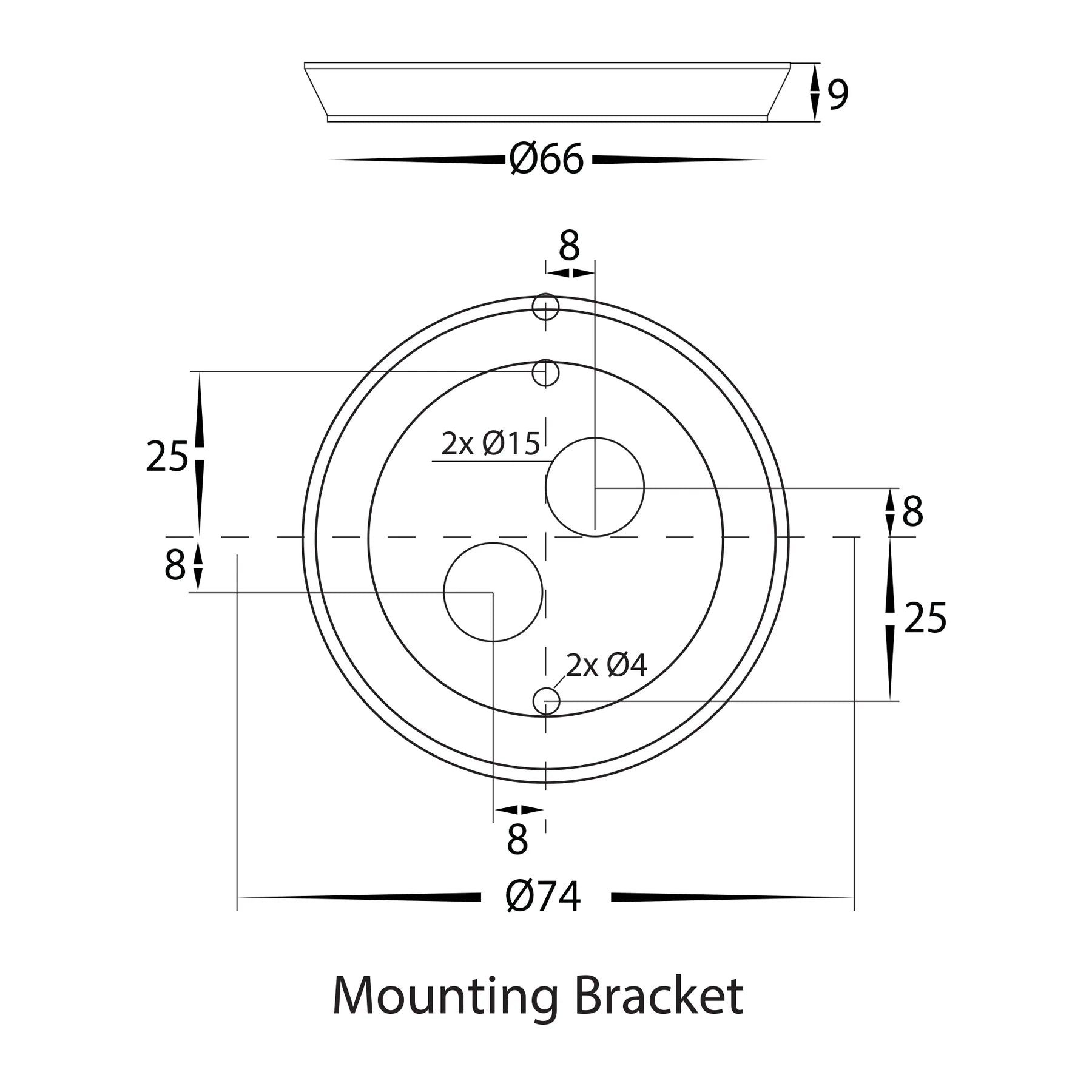 Halo LED Wall Light CCT 7w in Black or White Havit Lighting - HV3591T