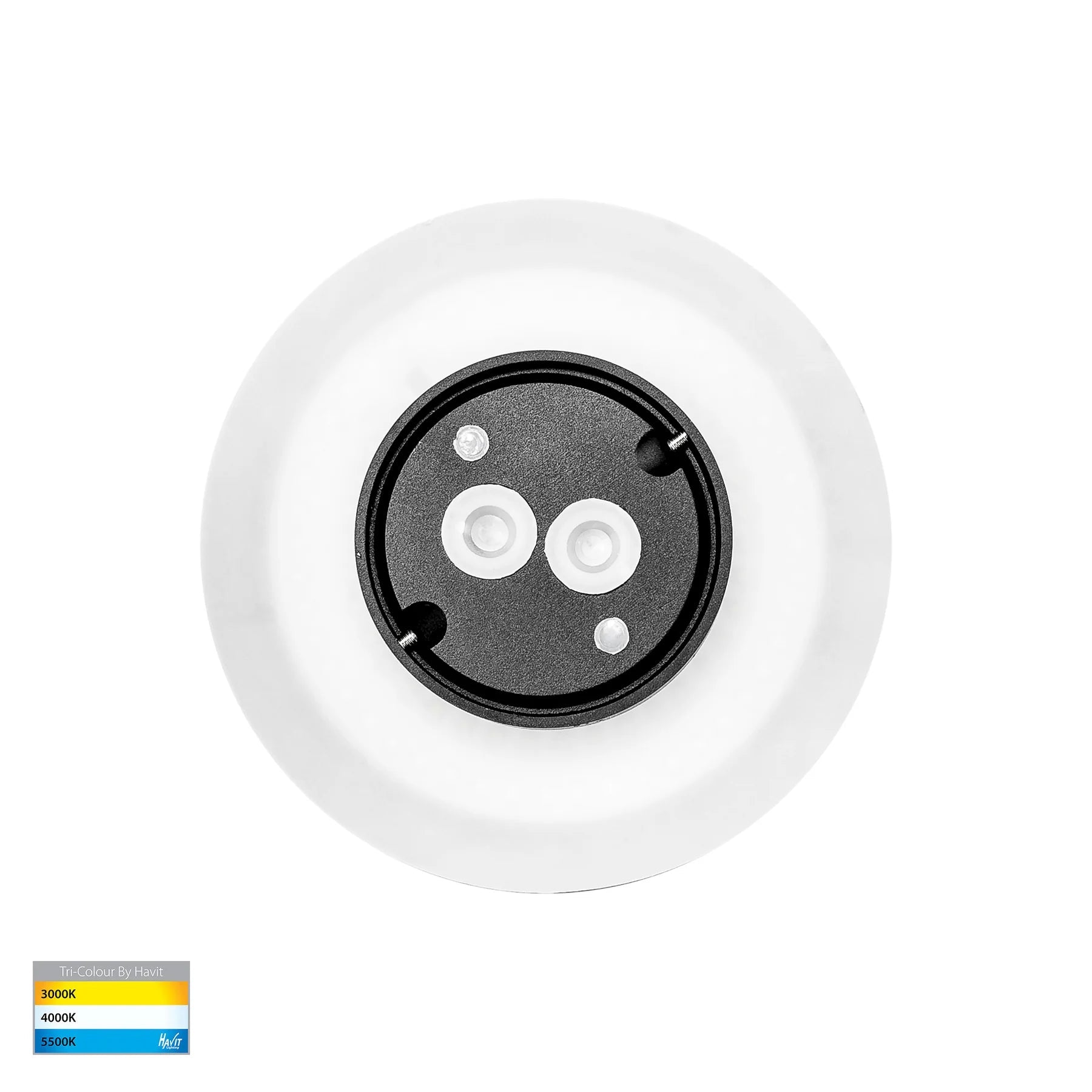 Halo LED Wall Light CCT 7w in Black or White Havit Lighting - HV3591T - Mases LightingHavit Lighting