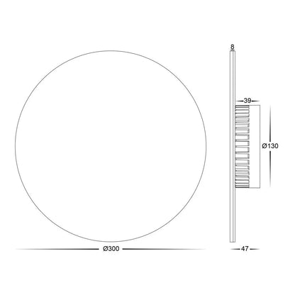 Halo LED Wall Light RGBW 24w in Black or White Havit Lighting - HV3594RGBW - Mases LightingHavit Lighting