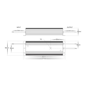 Havit 300W 24V DC Weatherproof LED Driver