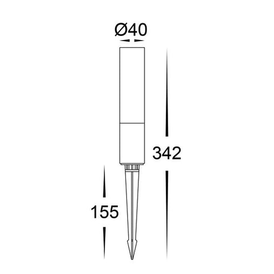 Havit Akril Aluminium Black 3w Garden Spike Light - HV1449T - BLK - 24V - Mases LightingHavit Lighting