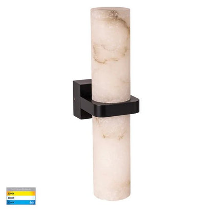Havit Albast Up & Down Wall Light with Alabaster Glass Black or Brass - HV8079T - Mases LightingHavit Lighting