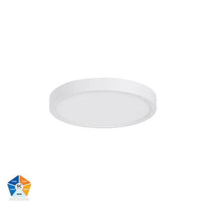 Havit Auster 18w LED Ceiling Mounted White Oyster Light - HV5863S - WHT - Mases LightingHavit Lighting