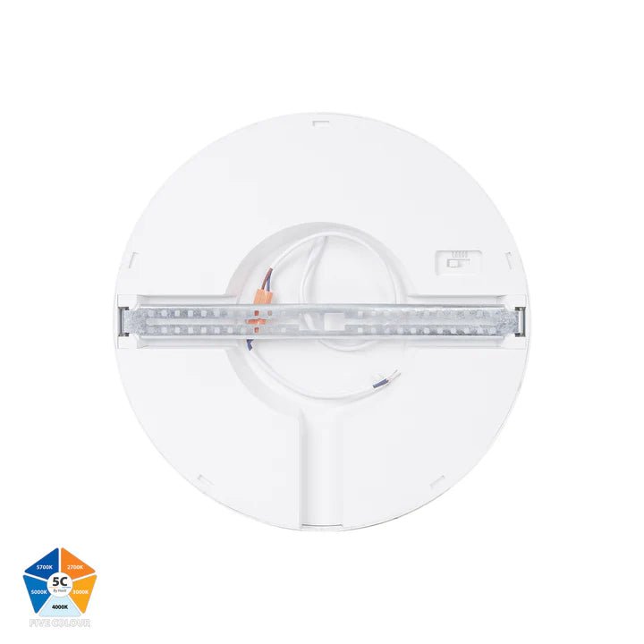 Havit Auster 24w LED Ceiling Mounted White Oyster Light - HV5864S - WHT - Mases LightingHavit Lighting