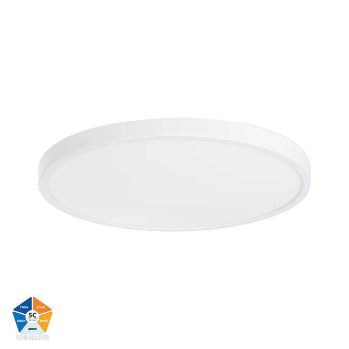 Havit Auster 36w LED Ceiling Mounted White Oyster Light - HV5865S - WHT - Mases LightingHavit Lighting