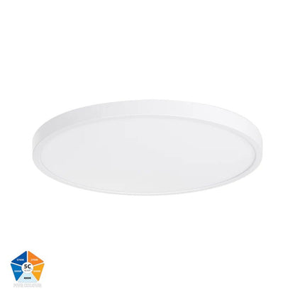 Havit Auster 36w LED Ceiling Mounted White Oyster Light - HV5865S - WHT - Mases LightingHavit Lighting