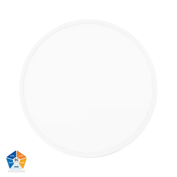 Havit Auster 36w LED Ceiling Mounted White Oyster Light - HV5865S - WHT - Mases LightingHavit Lighting