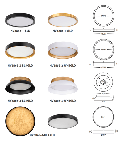 Havit Auster Trims to suit HV5863S - WHT - Mases LightingHavit Lighting