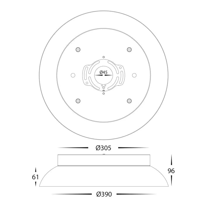 Havit Auster Trims to suit HV5864S - WHT - Mases LightingHavit Lighting