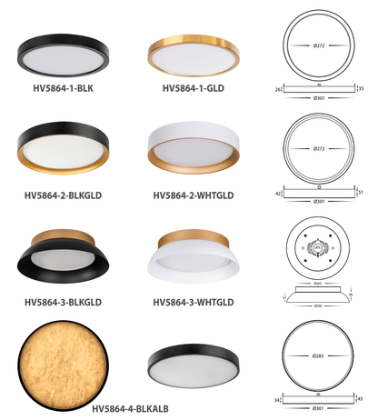 Havit Auster Trims to suit HV5864S - WHT - Mases LightingHavit Lighting
