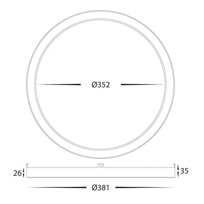 Havit Auster Trims to suit HV5865S - WHT - Mases LightingHavit Lighting