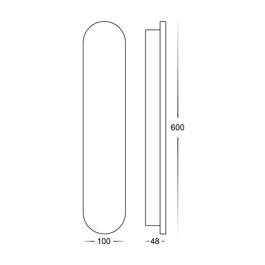 Havit Barline Shadow Aluminium Brass 600mm Wall Light - HV3562T - BR - Mases LightingHavit Lighting