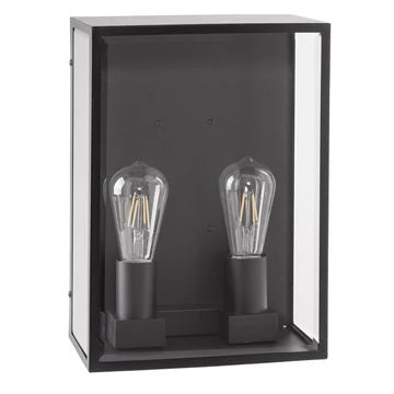 Havit Bayside 2 Light 316 Stainless Steel Black External Wall Light HV36592W - BLK - Mases LightingHavit Lighting