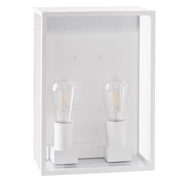 Havit Bayside 2 Light 316 Stainless Steel White External Wall Light HV36592W - WHT - Mases LightingHavit Lighting