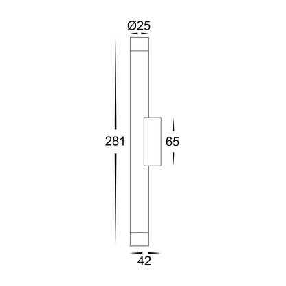 Havit Dugo Aluminium Black Up & Down Wall Light - HV10295T - Mases LightingHavit Lighting