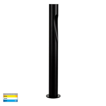 Havit Fedor Aluminium Black 600mm Round LED Bollard Lights - HV1660T - BLK - Mases LightingHavit Lighting
