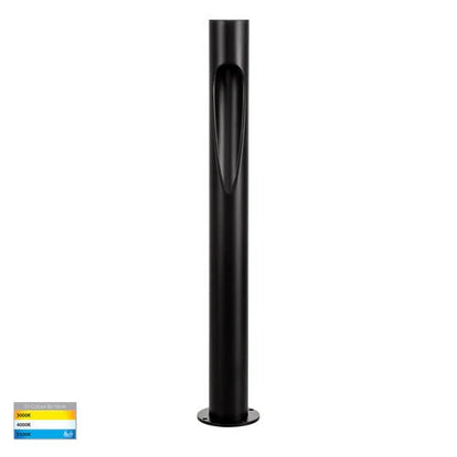 Havit Fedor Aluminium Black 600mm Round LED Bollard Lights - HV1660T - BLK - Mases LightingHavit Lighting