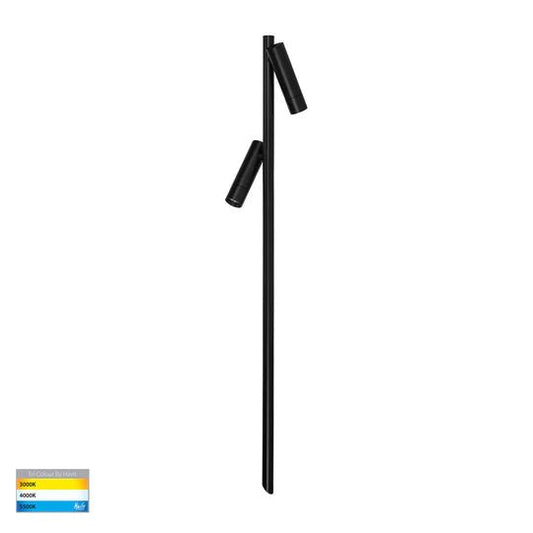 Havit Forgo Aluminium Black Double Adjustable Bollard Light with Spike - HV1591T - 2 - BLK - 24V (Copy) - Mases LightingHavit Lighting