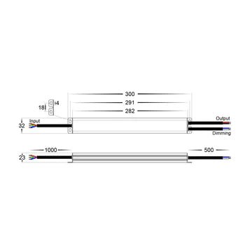 Havit HV9661-60W - 60W Triac + 0-1/10v Dimmable LED Driver